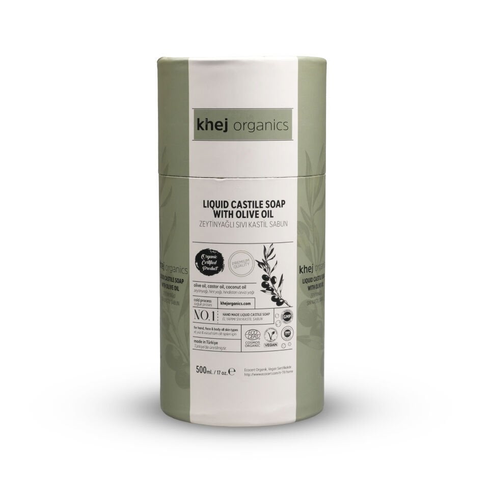 No.1- Zeytinyağlı Sıvı Kastil Sabunu 500 ML (Tüm Cilt Tipleri)