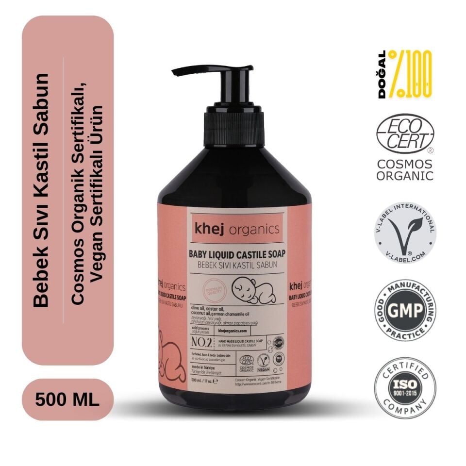 No.2 - Bebek Sıvı Kastil Sabun 500 ML (Bebek Sabunu)