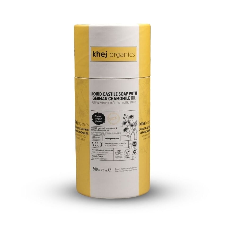 No.3 - Alman Papatyası Yağlı Sıvı Kastil Sabun 500ML (Hassas Cilt Sabunu)
