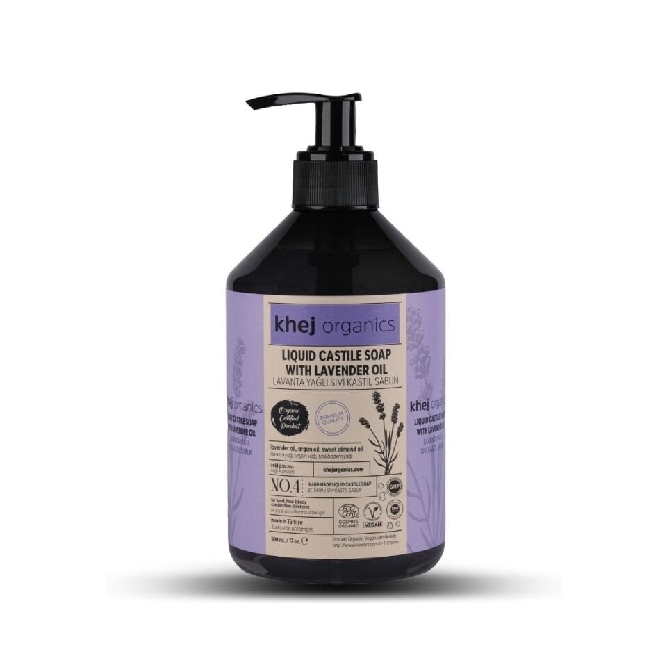 No.4 - Lavanta Yağlı Sıvı Kastil Sabun 500ML (Karma Cilt Sabunu)