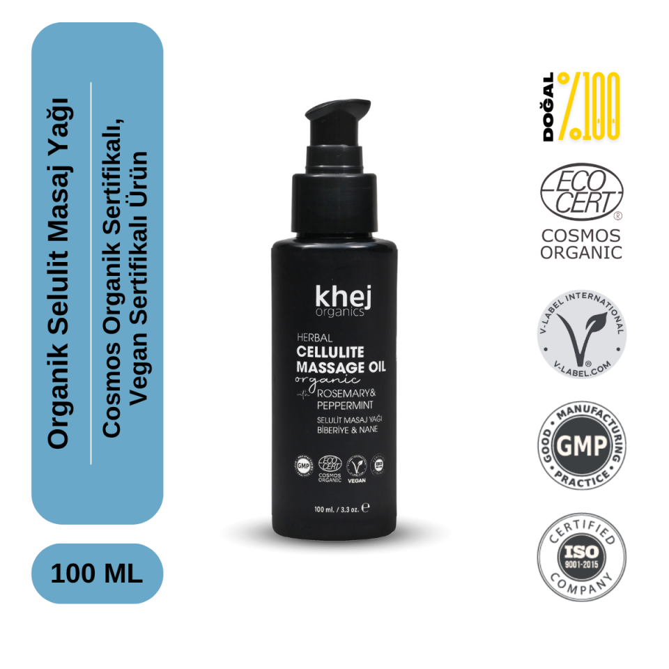 Organik Selülit Masaj Yağı 100 ML